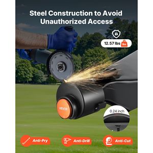 Lucchetto per Gancio di Traino per Camper Resistente, Adatto a Giunti a Sfera Diritti da 2-5/16 Pollici, con 3 Chiavi, Blocca Catene di Sicurezza - Product Image 3