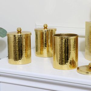 Elegant Hammered Copper Food Storage Canisters with Lids, Kitchen <b>Jars</b> Set for Coffee Tea Sugar, Handmade Copper Containers - Product Image 6
