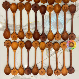 Juego de Cucharas de Madera con Diseño de Conchas Marinas 99 GOLD DATA - Más de 20 Piezas, Duraderas y Aptas para Lavavajillas - Product Image 2