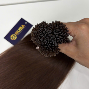 Extensiones de Cabello Humano Vietnamita RUSA con Queratina, Punta Plana Mini, Color Marrón, Cabello Liso, Super Double Drawn - Product Image 2