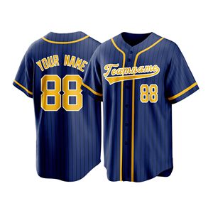 Custom Made Baseball Game Jersey Stretch Polyester Vintage Inspired Private Branding Skin Friendly Reflective <b>Vinyl</b> - Product Image 1