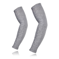 Manchons de compression unisexes de haute qualité, couleur personnalisée, noir, blanc, gris, protection anti-UV, respirants, pour le cyclisme
