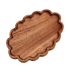 Plato Rectangular de Madera Minimalista Moderno, Platos y Bandejas de Madera para Servir, Tabla Duradera para Postres, Aperitivos y Queso, para Decoración del Hogar - Product Image 2
