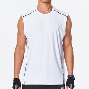 Débardeur de sport respirant et écologique pour homme, séchage rapide, idéal pour la gym et le jogging, 100 % polyester - Product Image 1
