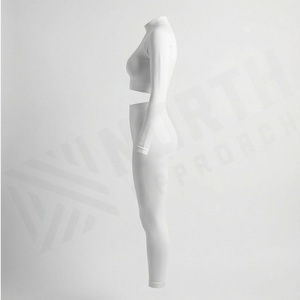 Conjuntos de Yoga de Dos Piezas sin Costuras Personalizados al por Mayor para Fabricantes, Último Diseño, Color Personalizado, Ropa Deportiva de Tallas Grandes - Product Image 3