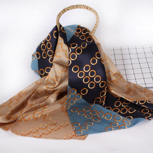 <b>Women</b>’s Custom Digital Printed Silk Scarf, Wholesale Fashion Brand Name Scarf, Unique Design Turkish Style Silk <b>Shawl</b> for <b>Women</b> - Product Image 3