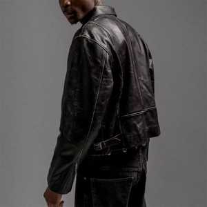 Chaqueta de Invierno para Hombre XS, Personalizable, Estilo Urbano, Cuero Vacuno y Lona, Ecológica, Transpirable, Resistente al Viento, Gran Venta - Product Image 4