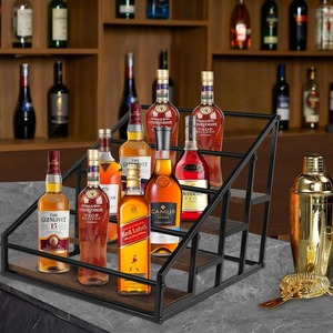 Multi Tier Organizer <b>Storage</b> <b>Rack</b> Useful In Bar Area For Bottles Glasses And Mixers Also Suitable for <b>Kitchen</b> Pantry From India - Product Image 6