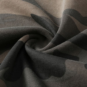 T-shirt à manches courtes pour homme, col rond, coupe classique, jersey en coton respirant, imprimé camouflage, design à motifs numériques - Product Image 6