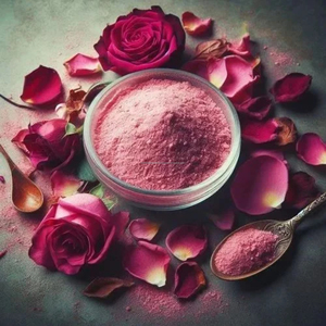 Poudre de pétales de rose naturelle (Gulab) |   Poudre de pétales de Rosa Damascena |   Fournisseur en gros de produits cosmétiques pour soins de la peau de couleur rose clair, Nishtha - Product Image 3