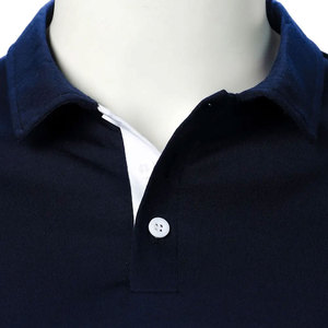 Chemises polo en coton personnalisées à manches courtes pour le golf, vente en gros, tissu tricoté sur mesure, tailles plus grandes pour hommes - Product Image 3