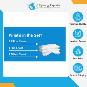 Venta exclusiva de un juego de sábanas de poliéster de 4 piezas, de calidad excepcional, larga duración y ecológicas, de un exportador indio. - Product Image 6