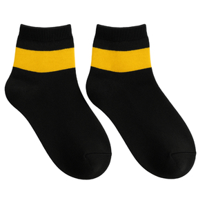 Chaussettes pour hommes en coton 100% de haute qualité, tricotées en nid d'abeille, respirantes et anti-humidité, chaussettes habillées pour hommes, chaussettes mi-hautes - Product Image 1