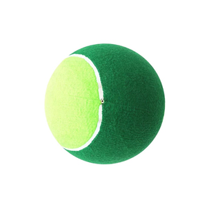 Balle de tennis personnalisée en feutre vert, balle souple avec bordure blanche pour animaux de compagnie - Product Image 4