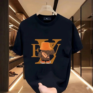 เสื้อยืดโอเวอร์ไซส์ลำลองสำหรับผู้ชายและผู้หญิง ลดราคาพิเศษ ผ้าฝ้าย 100% พิมพ์ลายดิจิทัล คอกลม แขนสั้น สไตล์สตรีทแฟชั่น น้ำหนัก 180 กรัม - Product Image 3