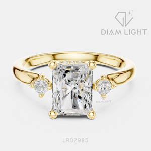 Bridal Engagement Wedding <b>Ring</b> for <b>Women</b> Jewelry Gift IGI Certified 1.98CT Radiant Cut Lab Grown Diamond <b>Ring</b> <b>Set</b> 14K White Gold - Product Image 5