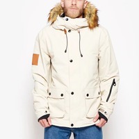 Combinaison de ski unisexe imperméable - Tex, veste softshell pour ski de fond, coupe-vent, à capuche, respirante, avec isolation en polaire, une pièce