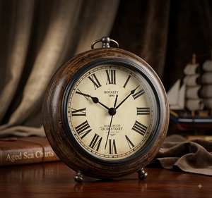 Wooden Analog Art Decor <b>Table</b> <b>Clock</b> Compact Desk Natural Desktop Timepiece Decorative Mini Office Home Radio Wholesale OEM - Product Image 6