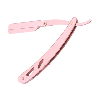 Navaja de Afeitar Profesional de Acero Inoxidable para Mujer, Tipo Barbero, con Bloqueo Giratorio, Hoja de un Solo Filo, Plegable, de Alta Seguridad, Superventas - Product Image 2