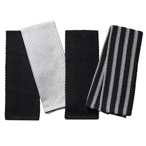 Factory Wholesale Nordic Simple Style Striped Yarn-Dyed Pure Cotton Rectangle <b>Kitchen</b> <b>Towel</b> Napkin Machine Washable for - Product Image 5