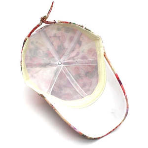 Casquette de baseball en jean à imprimé floral personnalisable, mélange de coton, visière incurvée, style vintage décontracté, 6 panneaux, sangle réglable, streetwear - Product Image 3
