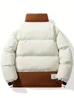 Nouvelle Arrivée Doudoune Personnalisée Style Urbain Col Montant Fermeture Éclair Motif Hiver Vêtement d'Extérieur