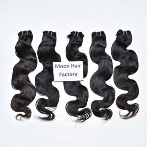 Extensions de cheveux humains indiens 100% de la meilleure qualité, 32 pouces, 1 paquet, ondulés, produit naturel, cheveux humains non traités, en vente - Product Image 1