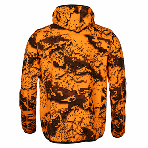 Chaqueta de Caza para Hombre, Impermeable, Cortavientos, Transpirable, de Poliéster Suave, con Camuflaje Naranja, Manga Larga, para Primavera y Actividades al Aire Libre - Product Image 3
