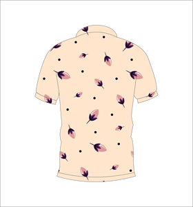 เสื้อโปโลพิมพ์ลายดอกไม้แบบกำหนดเอง แขนสั้น สวมใส่สบาย เหมาะสำหรับกอล์ฟ เทนนิส ชุดทีมฤดูร้อน - Product Image 4