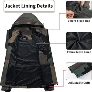 Rain Jackets Heavy Duty <b>Raincoat</b> Jackets Waterproof Windproof Outdoor Protection OEM Supply - Product Image 4