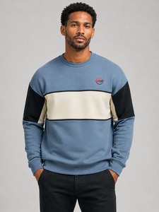Sweat-shirt vintage délavé, col rond oversize, manches longues pour homme, pull en molleton doux, style décontracté, streetwear, athlétique, gym, mode - Product Image 1