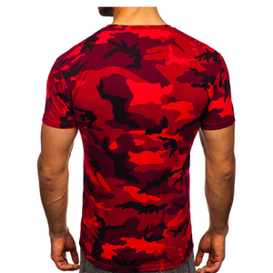 Mens Oversized Camo Print <b>T</b> Shirt Streetwear Cotton Crew Neck Casual Loose Fit Short Sleeve Fashion Tee - Product Image 2