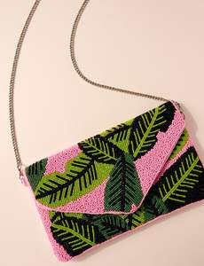 Embroidered Velvet Envelope Clutch Bag With Chain Strap Ethnic Floral Pattern <b>Women</b> Evening Handbag Party Wedding Shoulder <b>Purse</b> - Product Image 6