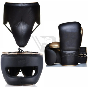 Ensemble de sparring de boxe de qualité supérieure, tout neuf, personnalisé, en cuir véritable, ensemble complet professionnel - Product Image 6