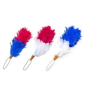 Banda de plumas de terciopelo azul teñida al por mayor con efecto de piel sintética |   Gorro Escocés con Plumas para Decoración del Hogar, Unisex, para las Cuatro Estaciones - Product Image 4