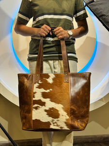 Fabricante de bolsos al por mayor de moda vintage de alta calidad de gran capacidad de cuero genuino bolso de hombro para las mujeres - Product Image 2