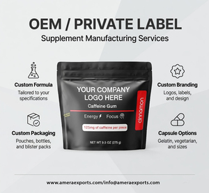OEM Cinnamon Flavor Caffeine Chewing <b>Gum</b> Energy & Focus Supplement - Product Image 5