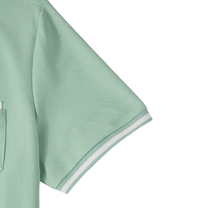 Camisa de Punto para Hombre, Manga Corta, Casual, para Golf y Tenis, con Bolsillo en el Pecho, Cuello en Contraste, Transpirable, Servicio OEM - Product Image 6