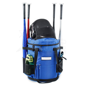 Sac de sport à roulettes multi-compartiments pour équipement de baseball avec poignée, en nylon, grande capacité de rangement 30-40L, idéal pour les voyages d'équipe et les événements en plein air - Product Image 1
