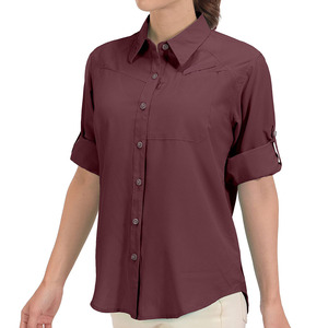 Camisetas de pesca elásticas para mujer con diseño increíble, movimiento activo y sostenible. - Product Image 1