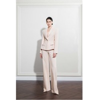 Pantalon décontracté pour femme prêt à être expédié, modèle NOIR RELAXED TROUSERS, élégant, 61% RAYON, 39% COTON, pantalons pour femme