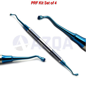 Kit PRF en acier inoxydable, ensemble de 4 instruments pour le fibrin riche en plaquettes, pour la préparation osseuse des implants dentaires et la chirurgie buccale - Product Image 3