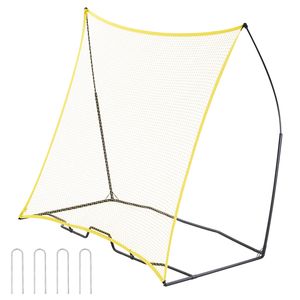 Rimbalzista da Calcio Portatile 7x7FT per Allenamento Giovanile, in Ferro e Poliestere, Attrezzatura Sportiva Portatile per Allenamento Calcio - Product Image 1