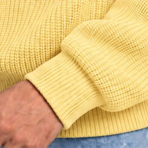 Butter Yellow Mens Oversized Crewneck Sweatshirt Long Sleeve Cotton <b>Pullover</b> Loose Fit Casual Streetwear Winter Fashion <b>Jumper</b> - Product Image 6