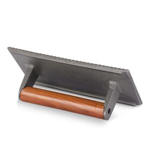 Presse à steak en fonte de qualité commerciale avec poignée en bois, robuste, 8,25 pouces et 9,25 pouces - Product Image 2