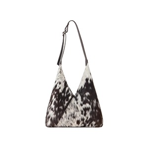 Sac fourre-tout en cuir de vachette véritable, couleur unie, avec fermeture éclair, vintage, grande capacité, sac à bandoulière fait main pour usage quotidien - Product Image 1