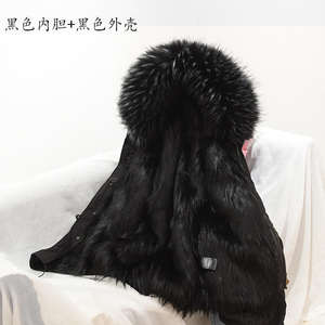 Manteau parka d'hiver vintage pour femme Nesta Sports, doublé de polaire épaisse, avec fausse fourrure de renard, motif écossais, écologique, long, à capuche drapée - Product Image 3