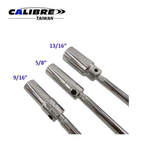TAIWAN CALIBRE 3/8" Dr x 6 Point x 10" Extra Length Magnetic Swivel Spark <b>Plug</b> <b>Socket</b>, spark <b>plug</b> <b>extension</b> - Product Image 2