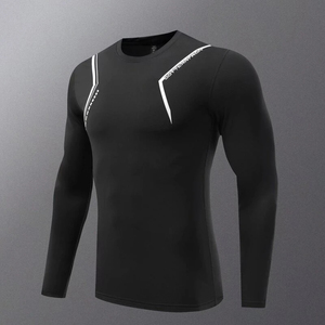 Meilleur Prix 2026 Nouvel Ensemble Rashguard Respirant pour Homme Manches Longues Compression Entraînement Deux Pièces Leggings de Sport T-shirts Jogging OEM - Product Image 3