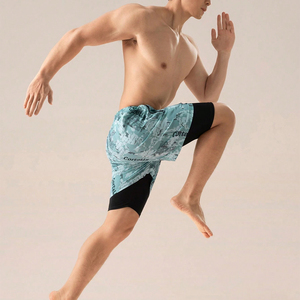 Pantalones Cortos Deportivos Personalizados de Secado Rápido y Transpirables con Cordón Ajustable, Impresión por Transferencia de Calor, 8 Pulgadas de Entrepierna, de Lona, para Hombre - Product Image 2